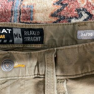 Ariat Rebar M4 Relaxed Straight Tan Pants